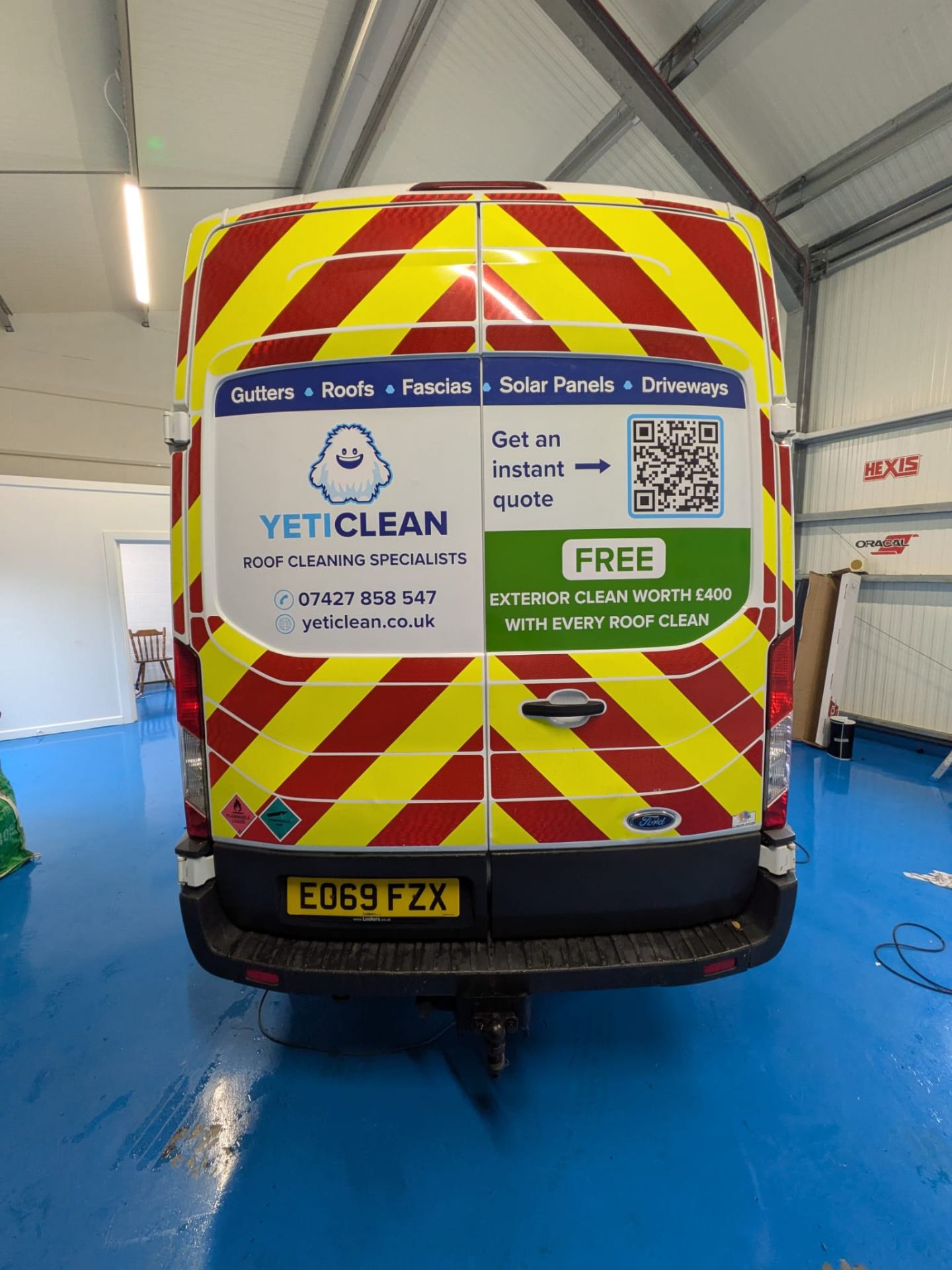 Chapter 8 Chevrons Explained: A Clear Guide to Rear Markings for Vehicles Working on Public Roads - van signage Sussex example